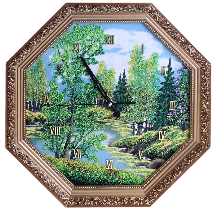 Часы восьмигранные, ассорти